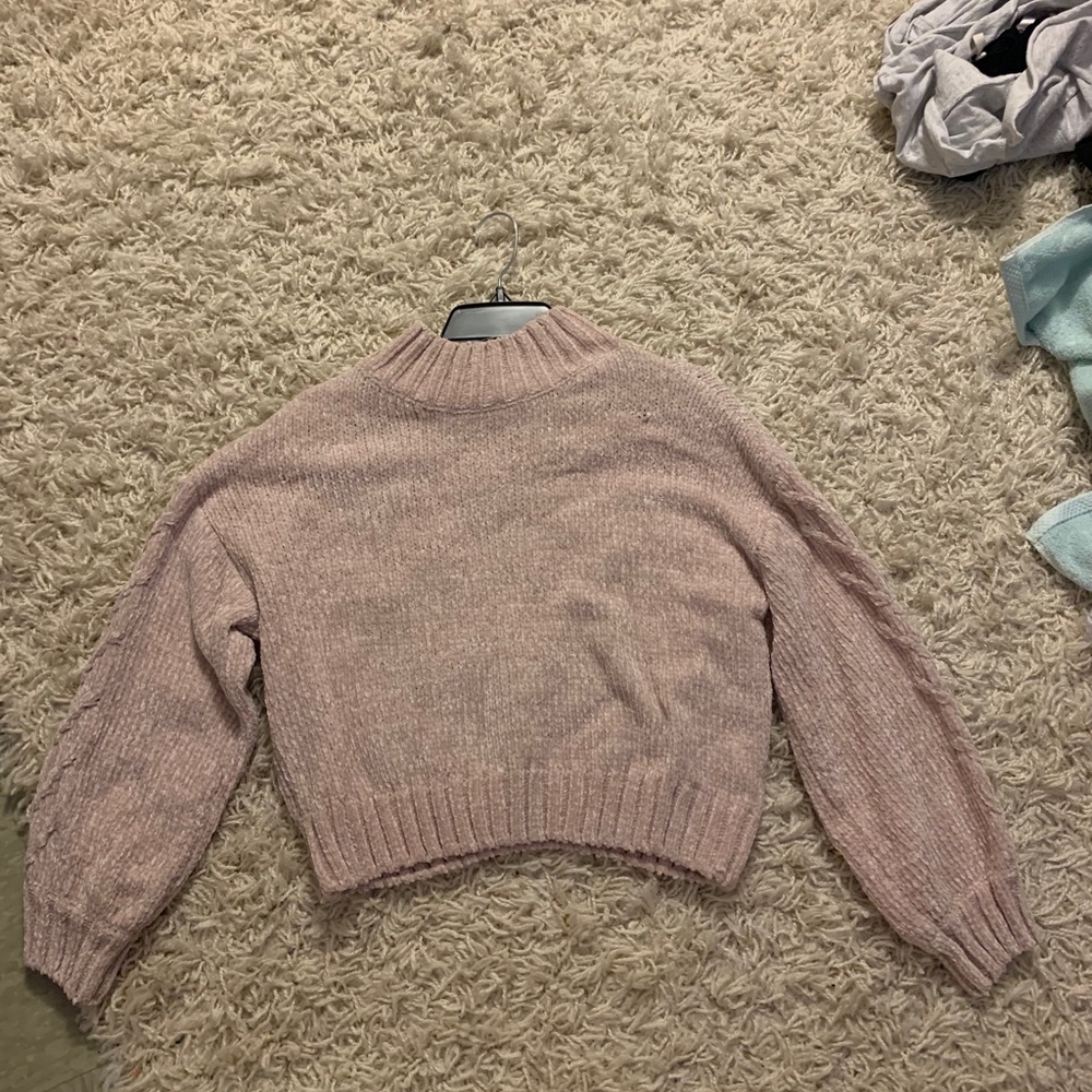 light mink soft knit sweater